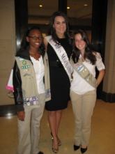 Girl Scouts with Miss Maryland at the Summit